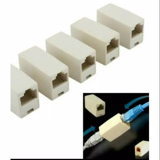 Jual HS Barel barrel sambungan jaringan socket RJ45 | Shopee Indonesia