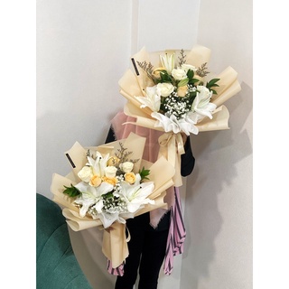 Jual INBLOOM FLORIST/ Small Lily Bouquet | Medium Lily Bouquet |Bunga ...