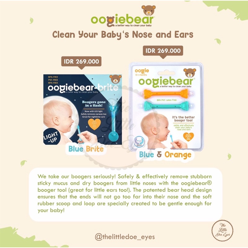 Oogiebear Brite Baby Ear & Nose Cleaner