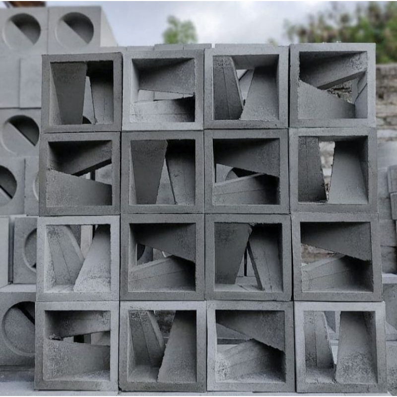 Jual roster moderen /beton/minimalis/lubang angin mon pleuss abu ...
