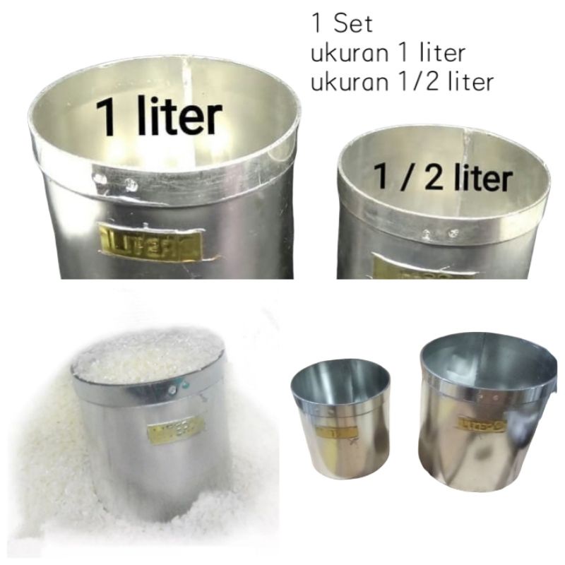 Jual Literan Beras / Takaran Beras 1 liter dan 1/2 liter | Shopee Indonesia
