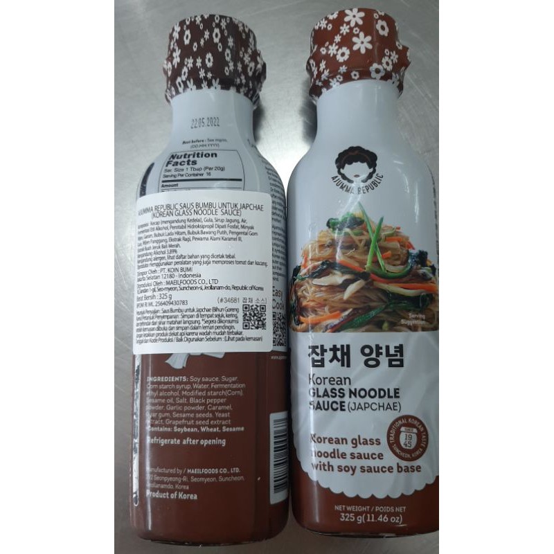 Jual Japchae sauce (glass noodle) Ajumma Republic 325g Shopee Indonesia