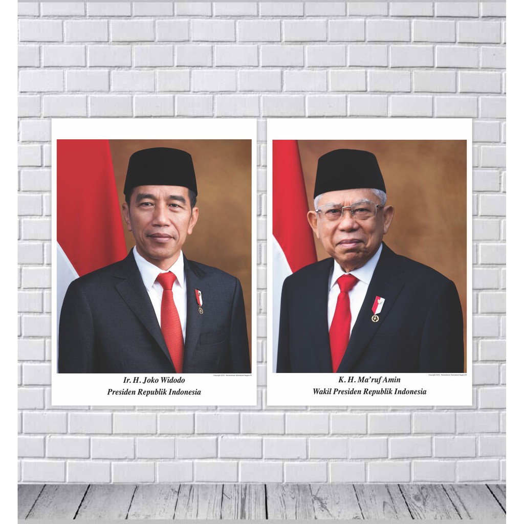 Jual POSTER PRESIDEN DAN WAKIL PRESIDEN 2019-2024 (27 X 35 Cm) | Shopee ...