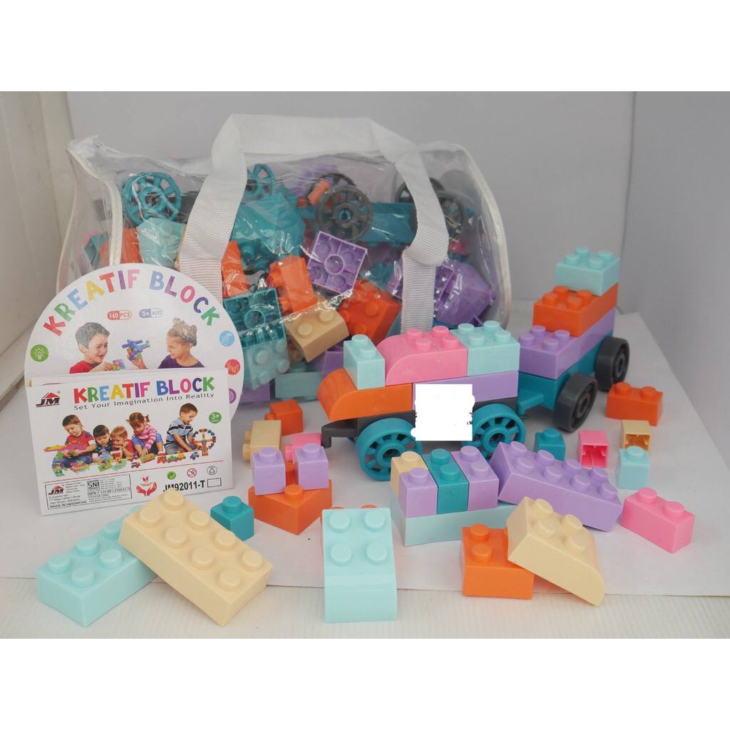 Jual PUZZLE UNTUK ANAK BLOCK RODA TETRIS KERETA LOGO RODA ISI 160 PCS ...