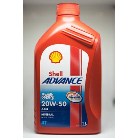 Jual Oli motor high technology Shell Advance AX3 20W-50 1L | Shopee ...