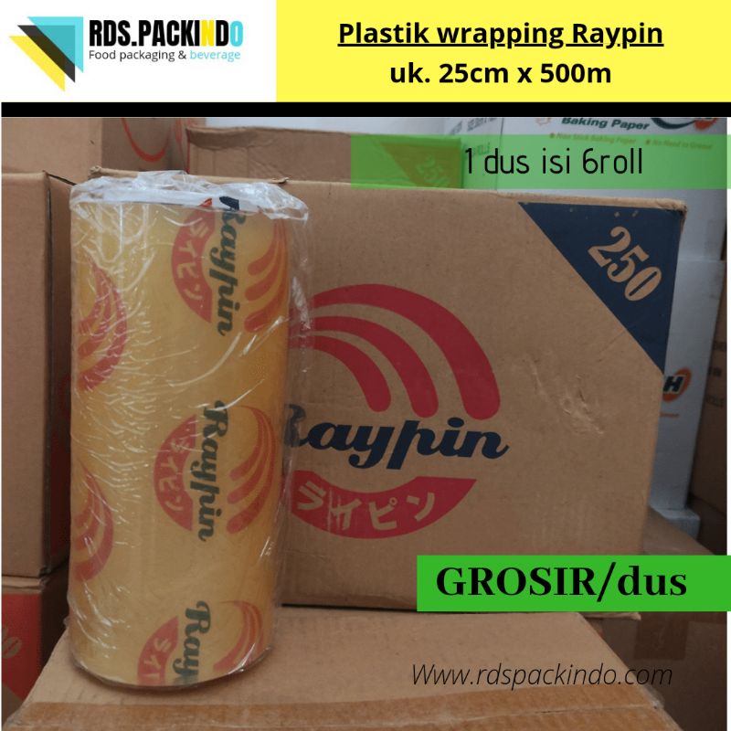 Jual Plastik Wrapping RAYPIN 25cmx 500m // GROSIR | Shopee Indonesia