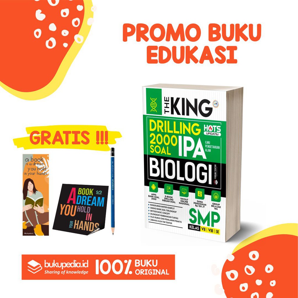 Jual BUKU BIOLOGI SMP : THE KING DRILLING 2000 SOAL - FORUM EDUKASI ...