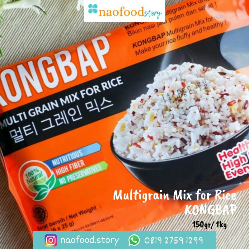 Jual Multigrain Mix Campuran Nasi KONGBAP 150gr | Shopee Indonesia