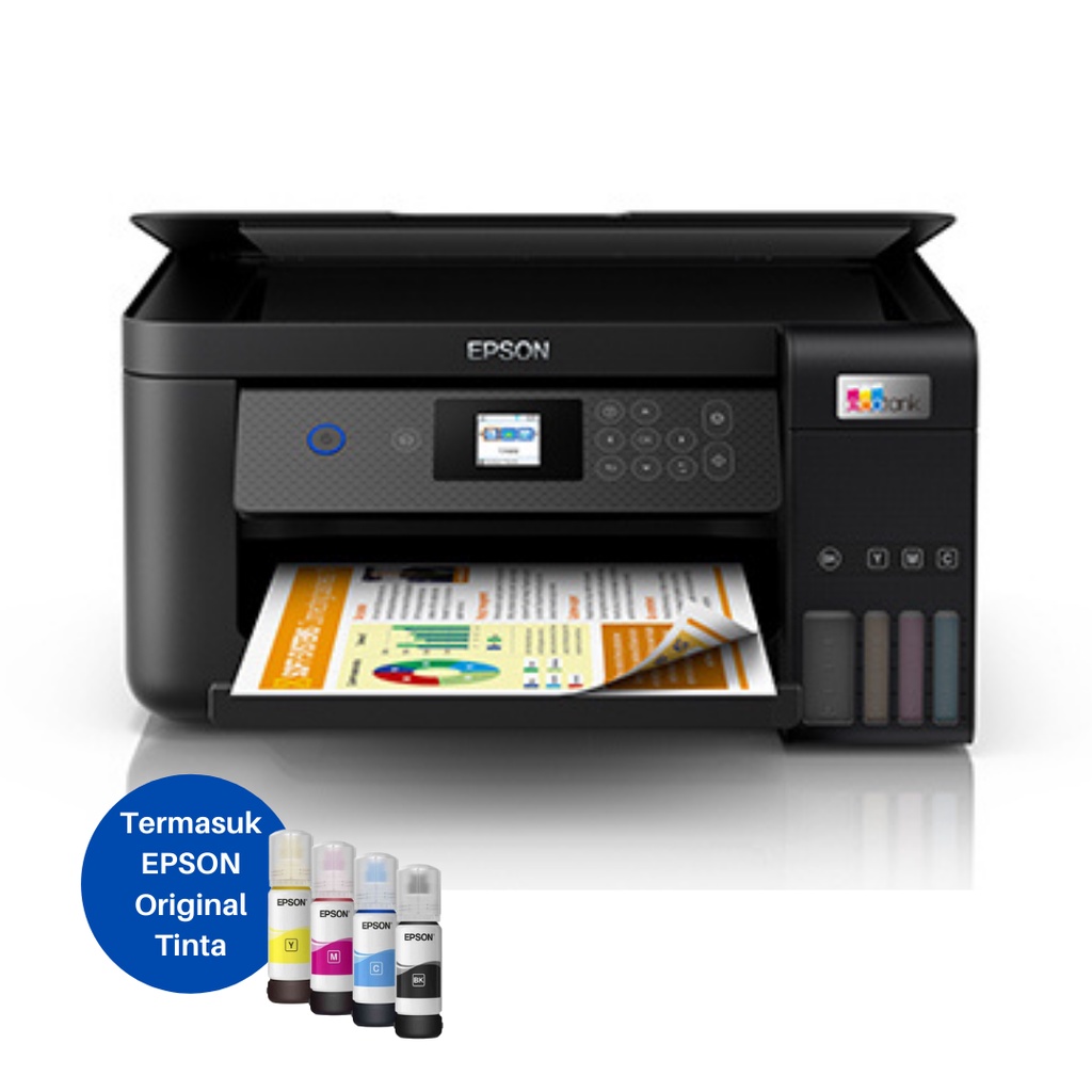 Epson Printer L4360 Duplex WiFi All In One F4 Print (Direct L485) / Pengganti L4260 (2)
