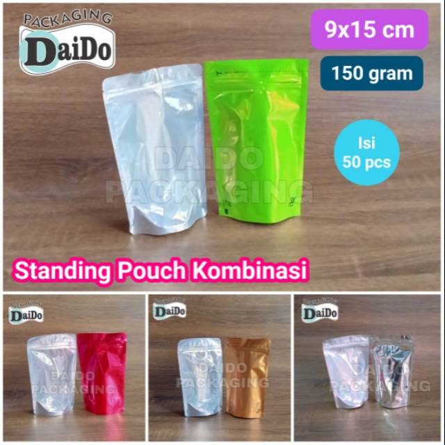 Jual Standing Pouch Transmetz 150 Gram 9x15 Cm Kemasan Kpack Isi 50 Shopee Indonesia 