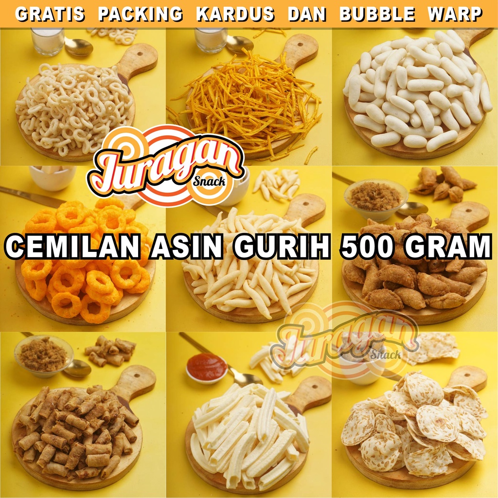 Jual SNACK KILOAN ASIN GURIH 500 GRAM makanan ringan jajanan cemilan