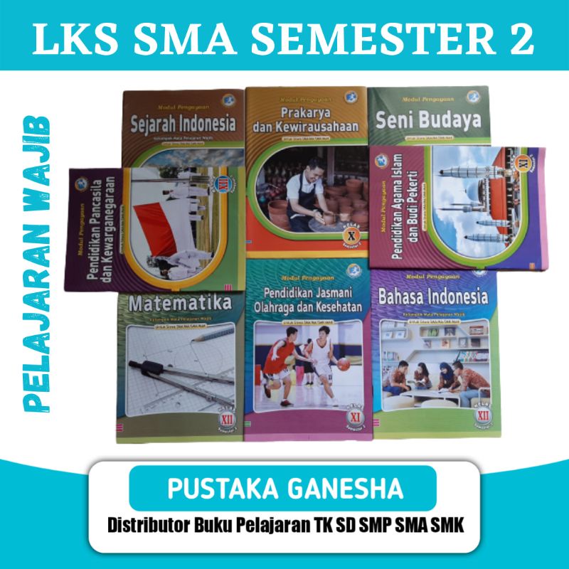 Jual LKS SMA SMK Kelas 10 11 12 Semester 2 Genap Mata Pelajaran Wajib ...