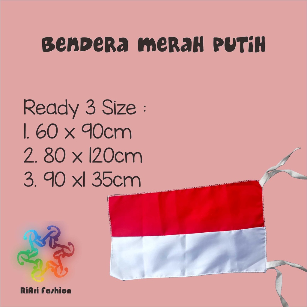 Jual Bendera Merah Putih Indonesia Berbagai Ukuran Untuk 17 Agustus Shopee Indonesia