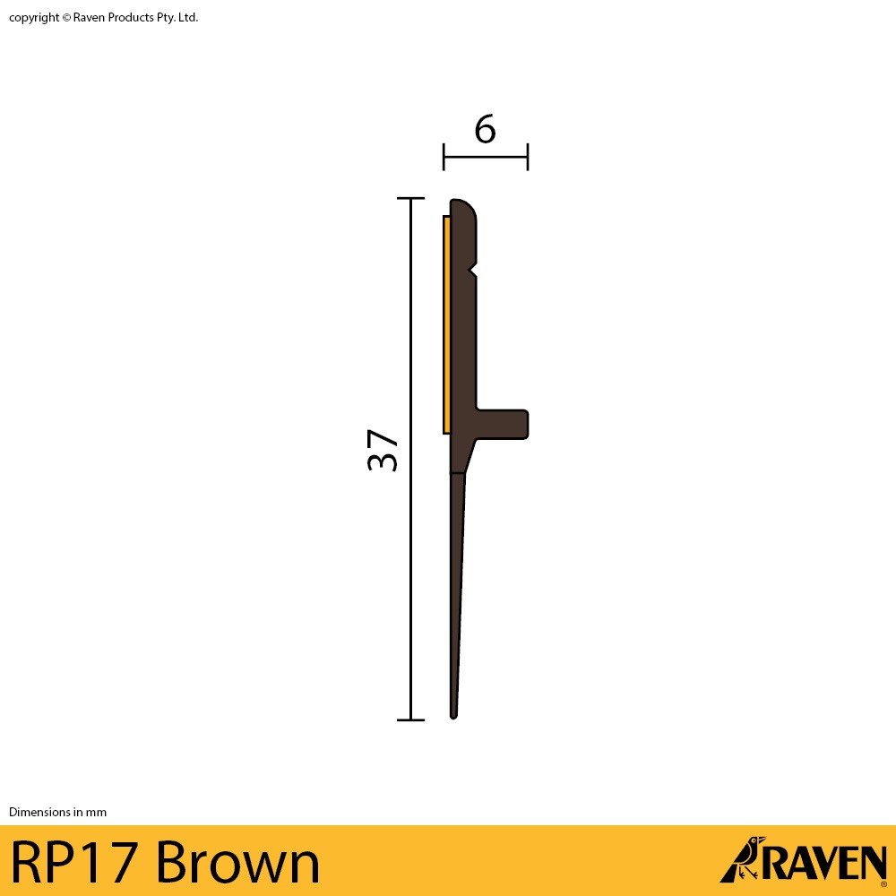 Jual Raven Door Bottom Seal RP 17 White atau Brown 3 Meter | Shopee ...