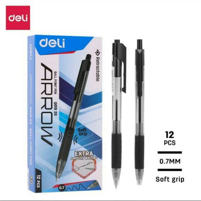 Jual Pulpen / Ballpoint Hitam Deli | Shopee Indonesia