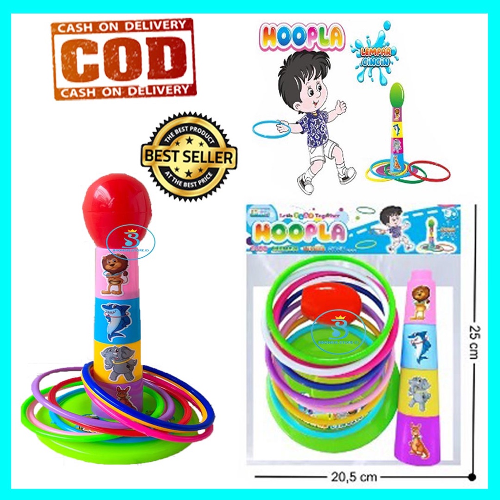 Jual BRON - Mainan Edukasi Anak Hoopla Lempar Cincin Adu Jitu Lempar ...