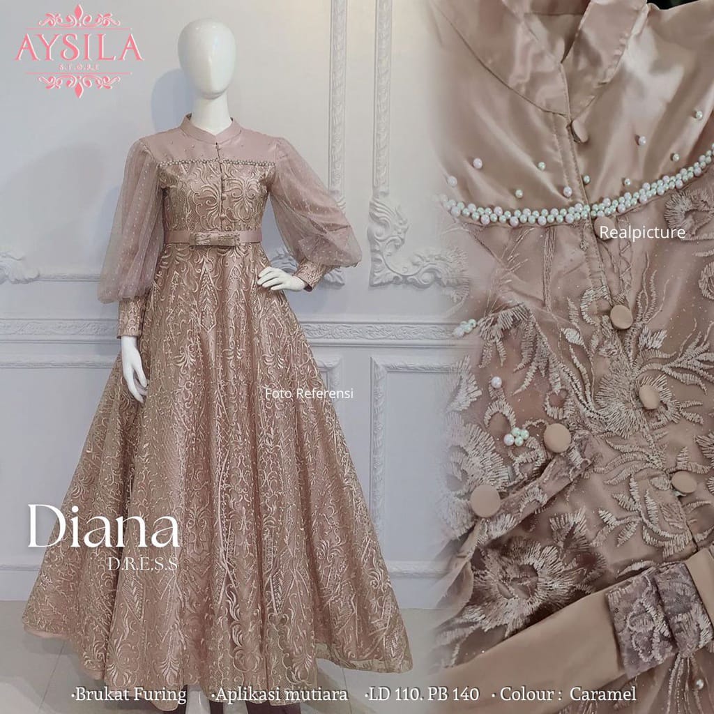 gaun bridesmaid hijab simple