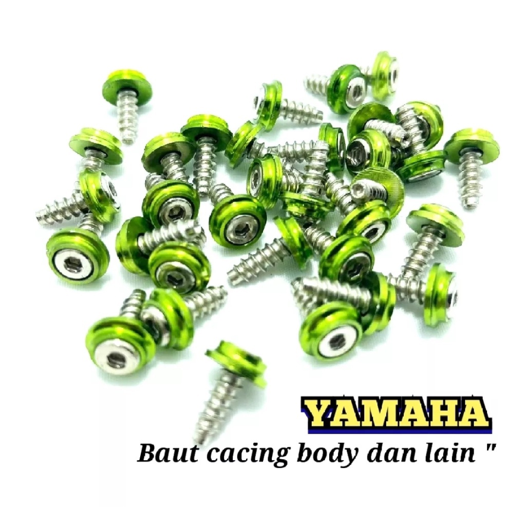 Jual Baut Cacing Bodi Yamaha Baut Cacing Hijau Bisa Untuk Semua Motor