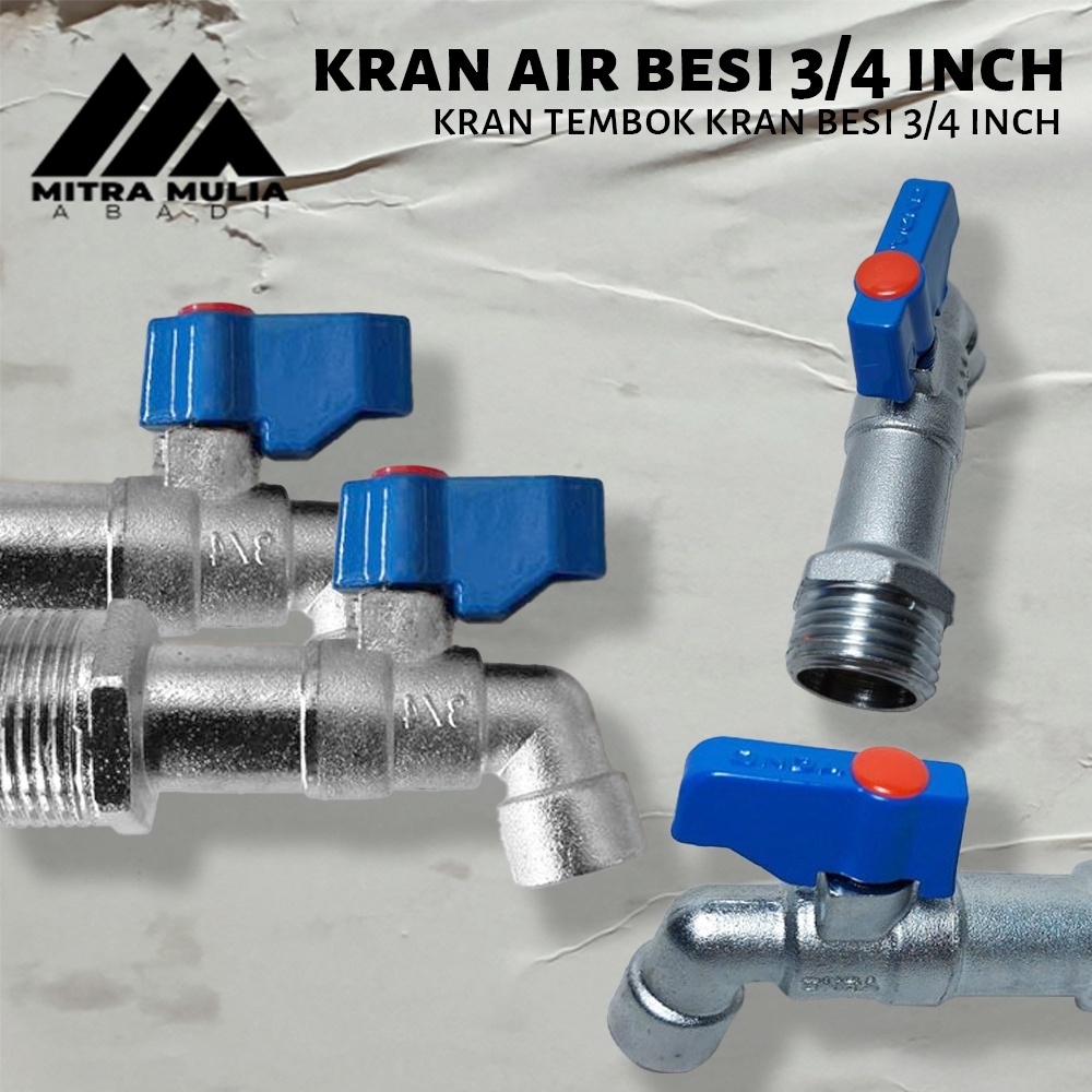 Jual Kran Air Besi 3/4 Inci Keran l Tembok l Taman | Shopee Indonesia