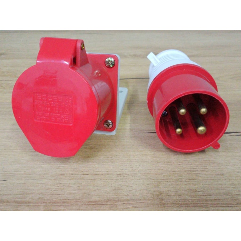 Jual Industrial Plug Socket CEE 3P+E 32A 024+124 | Shopee Indonesia