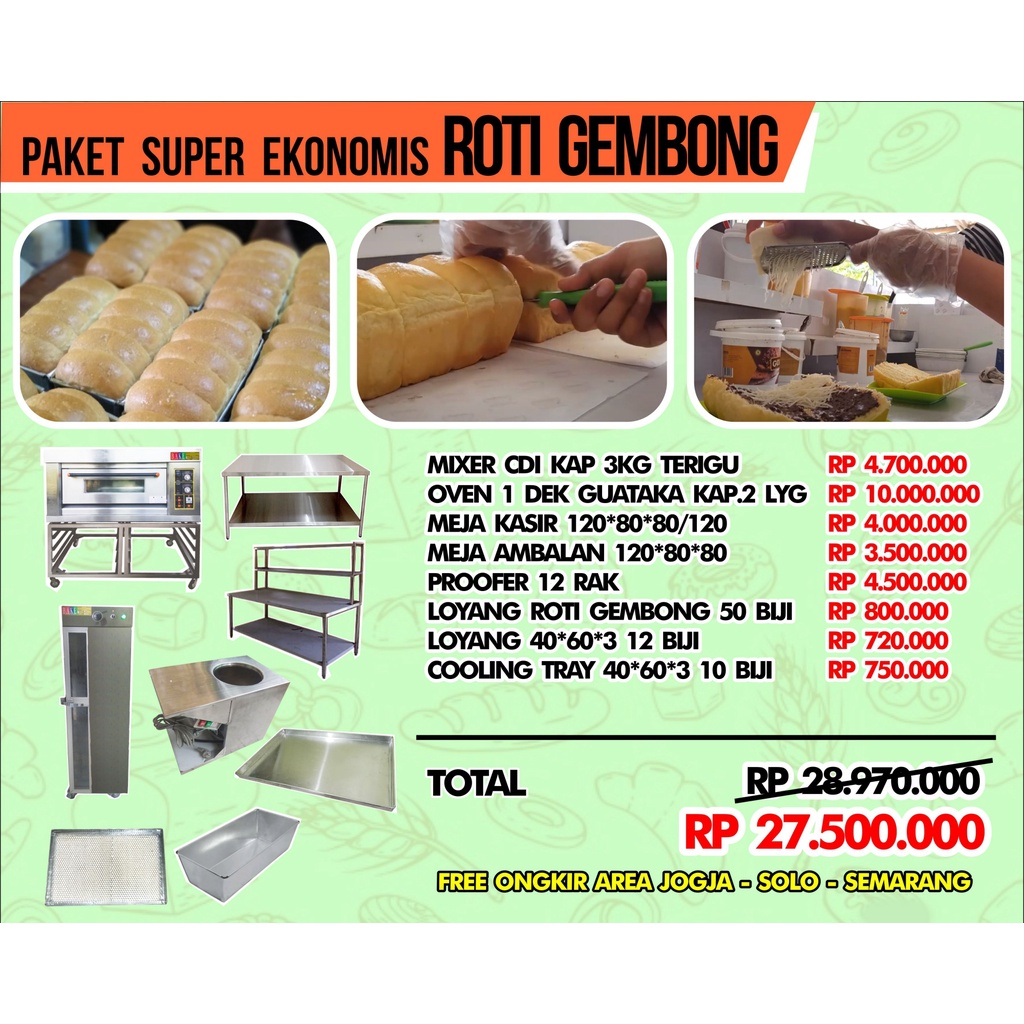 Jual Paket Usaha Roti Gembong Shopee Indonesia