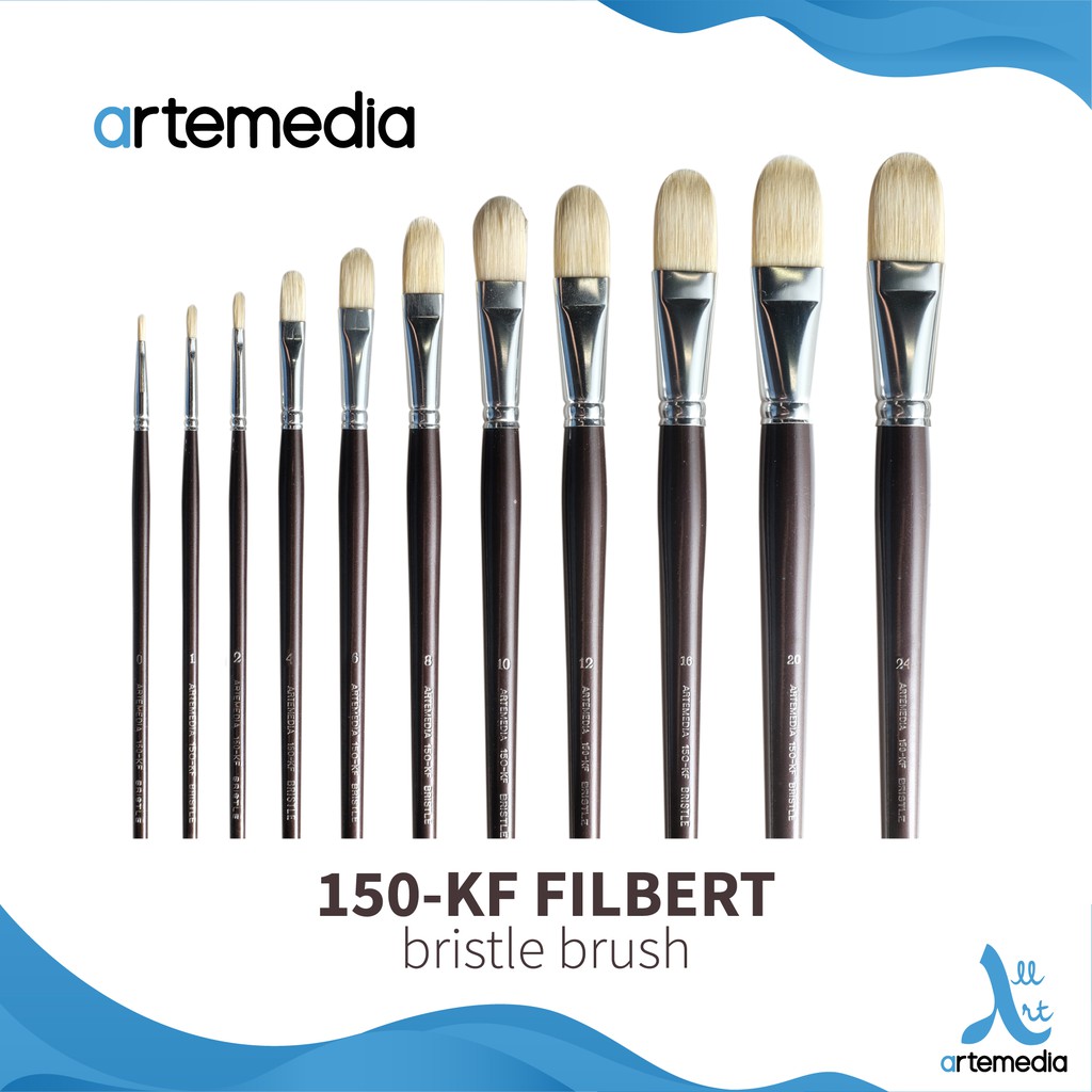 Jual Artemedia 150KF Filbert Bristle Brush Shopee Indonesia