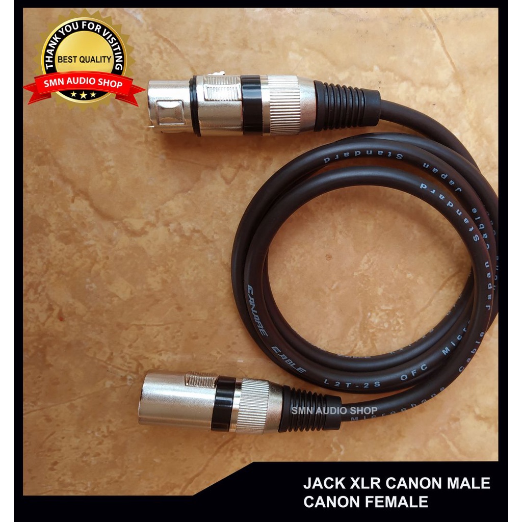 Jual Kabel Jack Xlr Canon Male To Female Shopee Indonesia