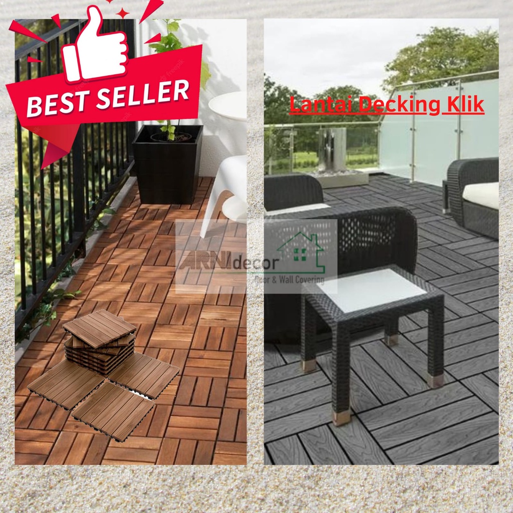 Jual WPC DECK LANTAI DO IT YOURSELF DECKING TILE PEMASANGAN MUDAH