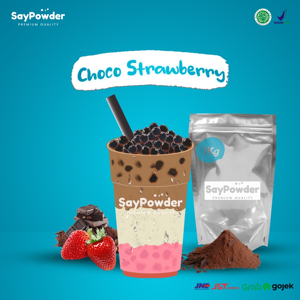 Jual Bubuk Minuman Rasa Choco Strawberry Premium 1kg Serbuk Minuman ...