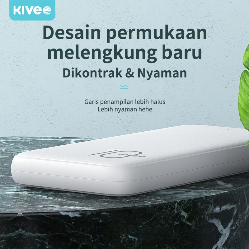 Kivee powerbank murah mini 10000 mah power bank fast charging Portable dual usb universal