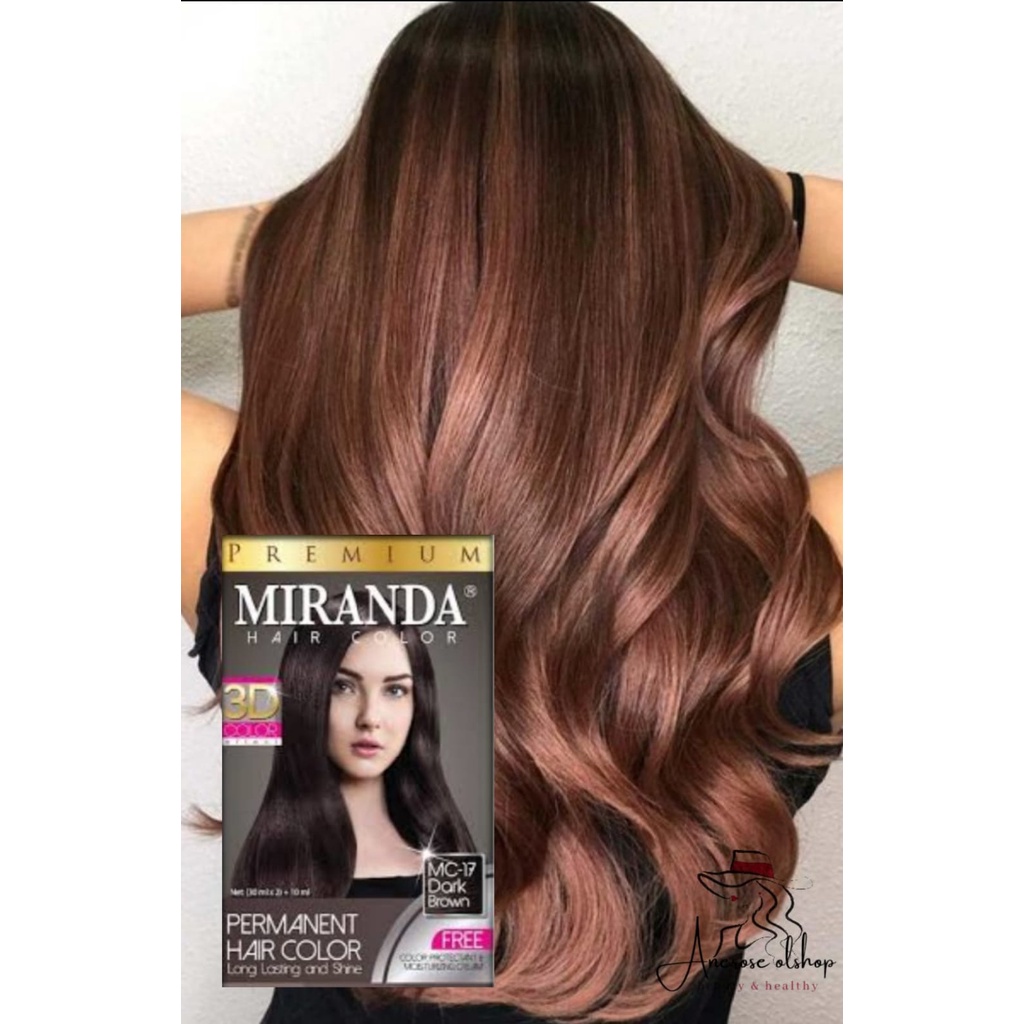 Jual Miranda Hair Color Semir Rambut Cat Rambut MC 17 - Dark Brown 30ml