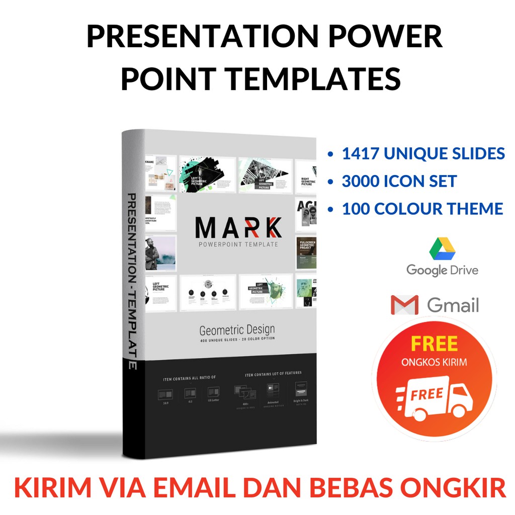 Jual POWERPOINT PRESENTATION TEMPLATE SLIDE MODUL KANTOR KULIAH PPT ...