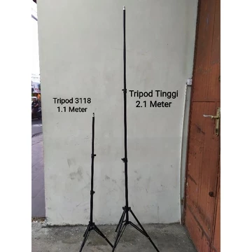 Tripod Tinggi 2.1 Meter Kokoh Stabil Untuk Kamera Handphone Ringlight Dan Perangkat Laiinnya