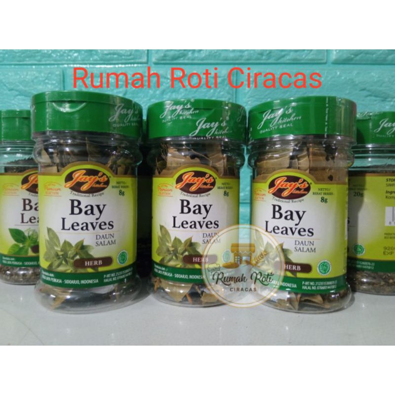 Jual BAY LEAVES FLAKES DRY DAUN SALAM KERING TABUR JAYS Shopee Indonesia