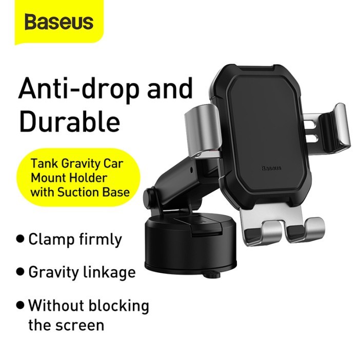 Jual BASEUS Tank Gravity Car Mount Holder With Suction Base SUYLTK