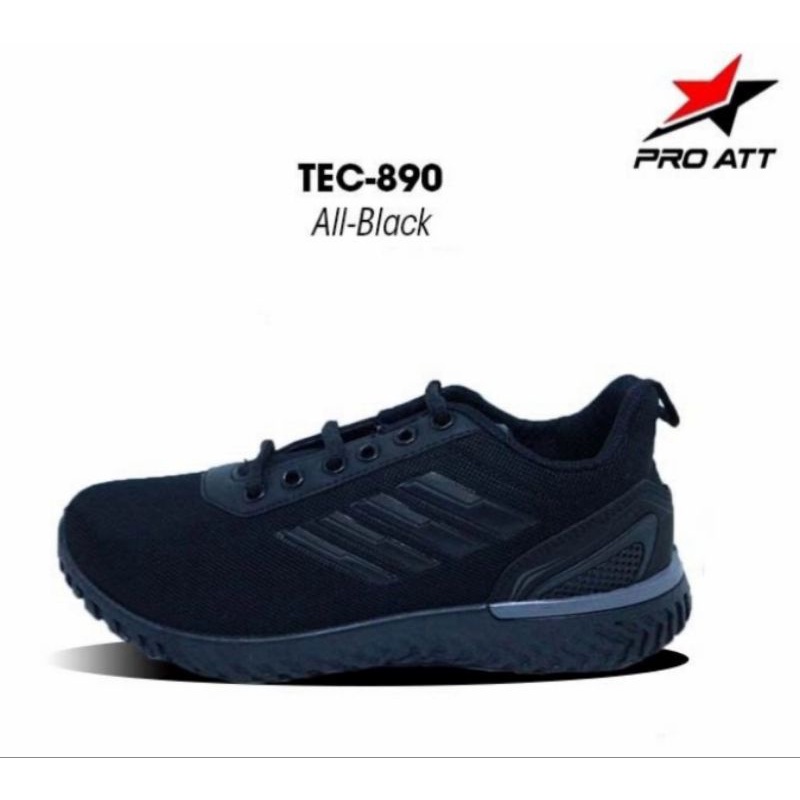 Jual PROMO!!! Sepatu ProATT TEC 890 FullBlack - 100% ORIGINAL | Shopee ...