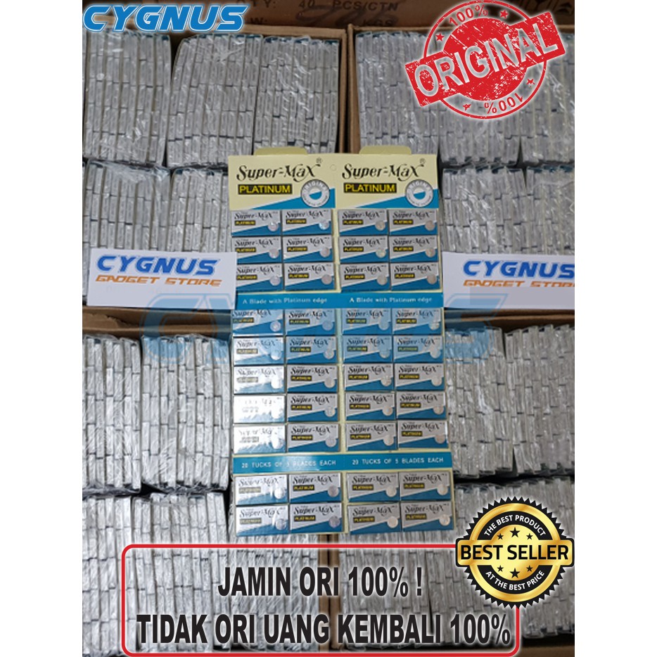 Jual Silet Supermax Platinum isi 40 kotak (200 silet) | Shopee Indonesia