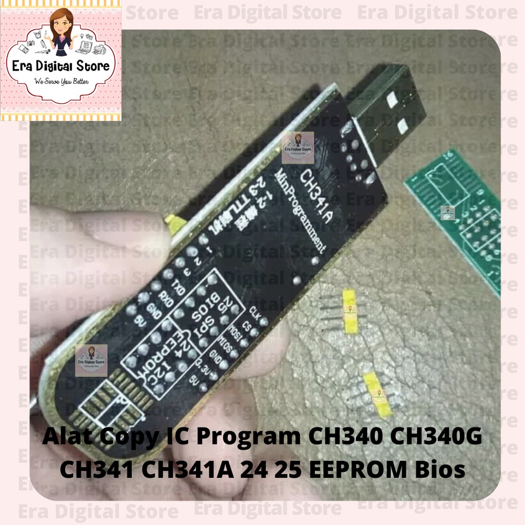 Jual Alat Copy IC Program CH340 CH340G CH341 CH341A 24 25 EEPROM Bios ...