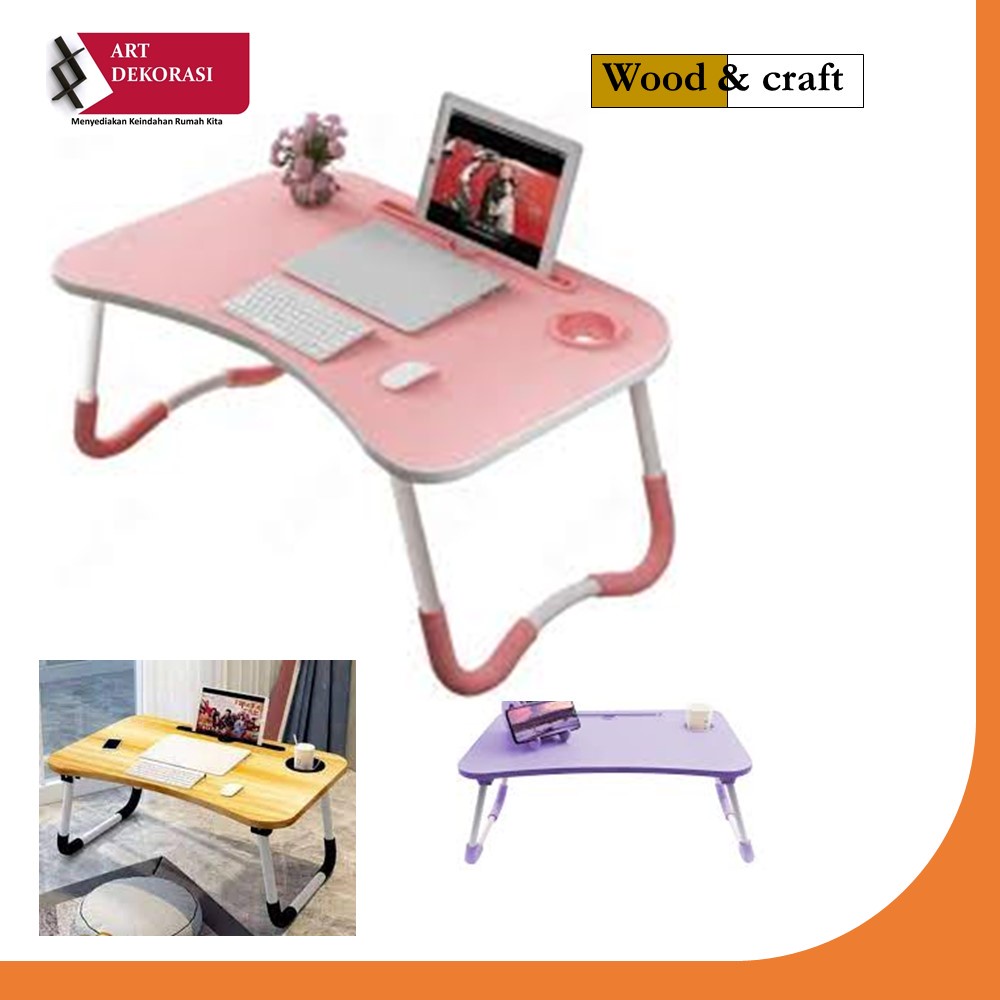 Jual meja laptop meja lipat papan laptop MDF fiberboard 48x30 cm tebal ...