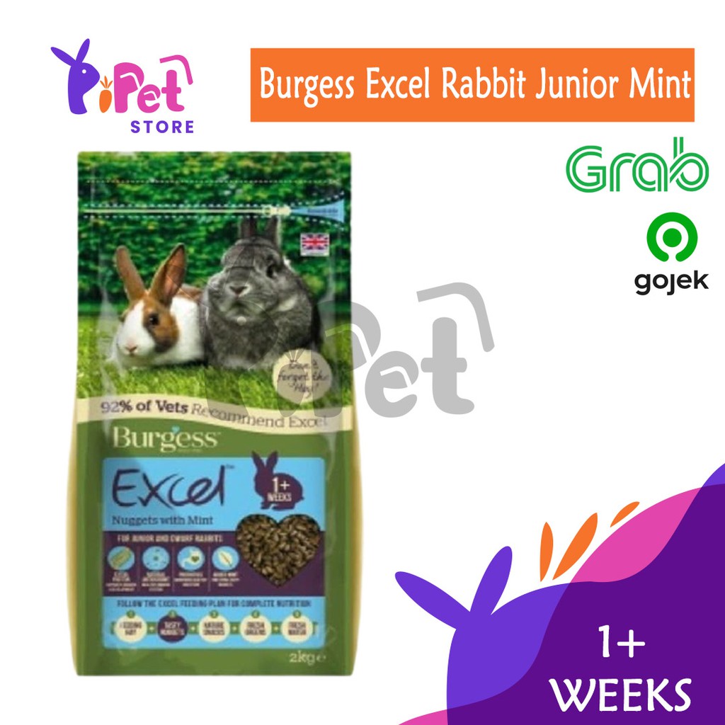 Jual BURGESS EXCEL JUNIOR & DWARF Rabbit 4 Kg Makanan Kelinci Kemasan 4 ...