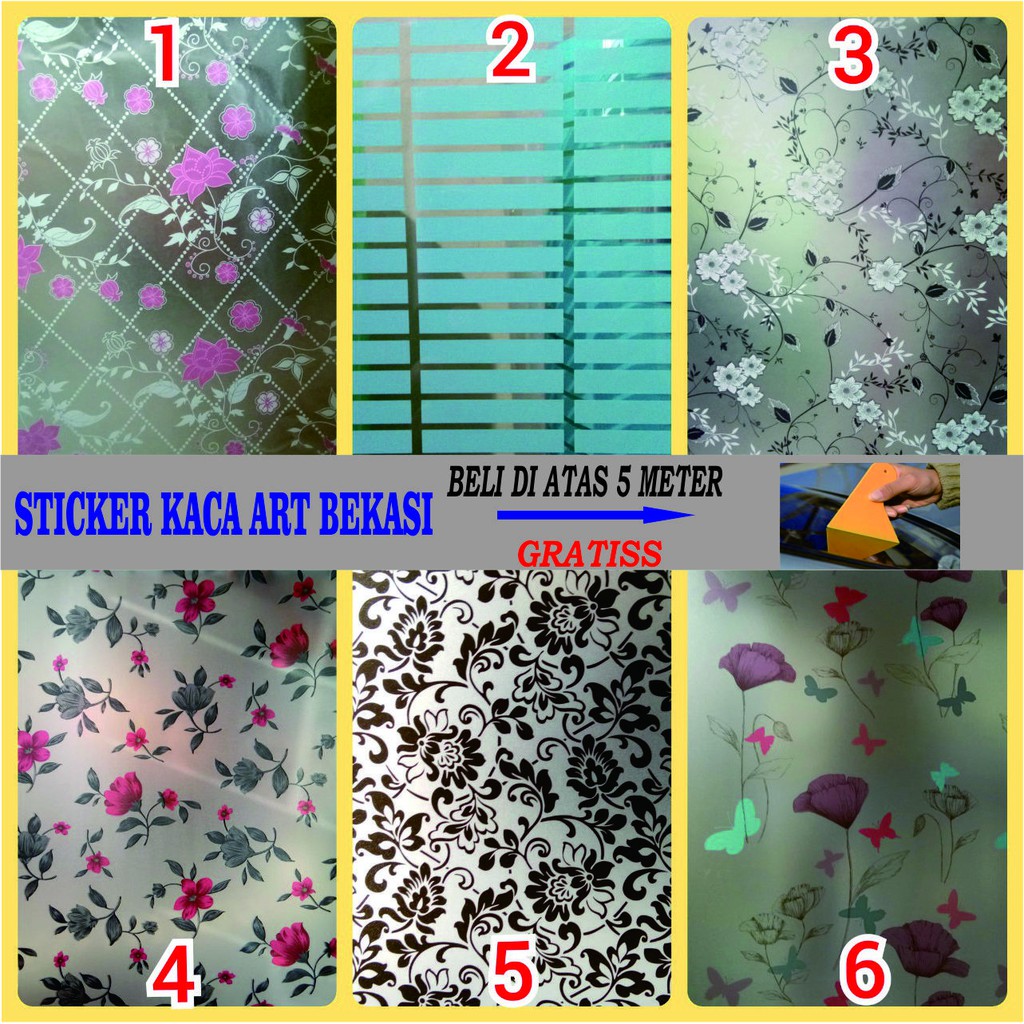 Jual STIKER KACA STICKER KACA MOTIF KARAKTER 90 KACA FILM MOTIF PELAPIS ...