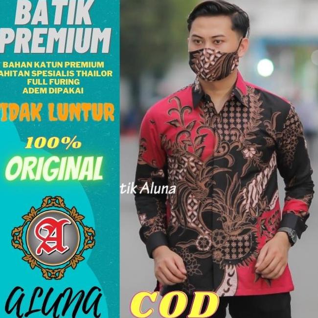 Jual Baju Kemeja Pakaian Atasan Tradisional Adat Jawa Batik Pria Lengan