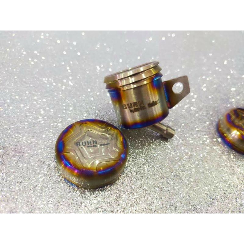 Jual tabung dan tutup master rem titanium burn merk MU-FAC ORUGINAL ...