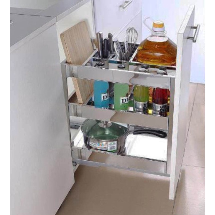 Jual Rak Dapur - Rak Botol Dan Bumbu Tarik 30Cm Knockers Sw-300A ...