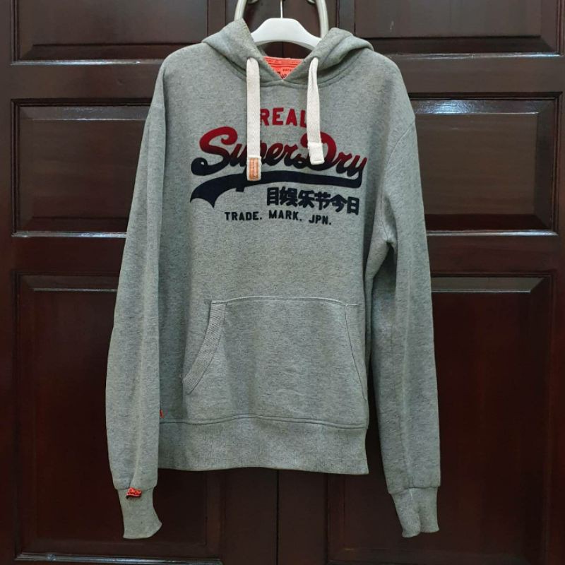 Hoodie superdry vintage logo faded hood