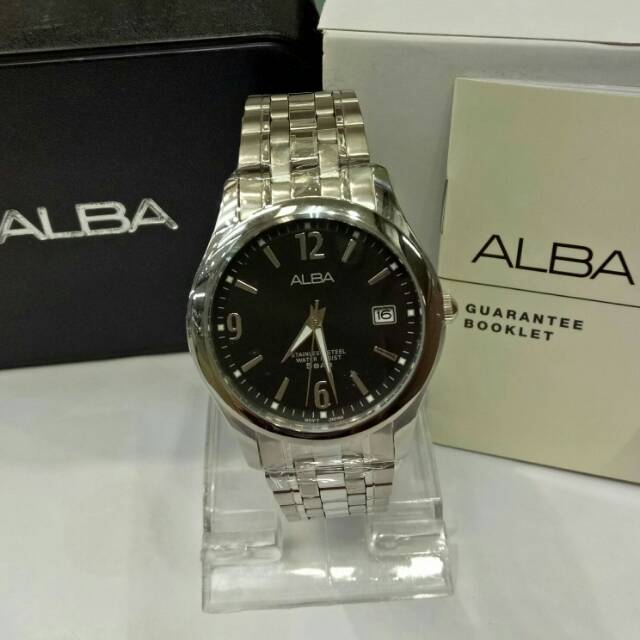 Jam tangan alba original VX42 X338 jam tangan pria alba klasik original