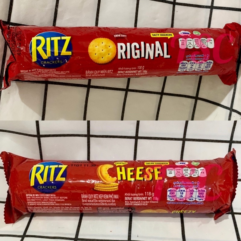 Jual Ritz Crackers / Original / Cheese / Sandwich / Ritz Biskuit Keju ...