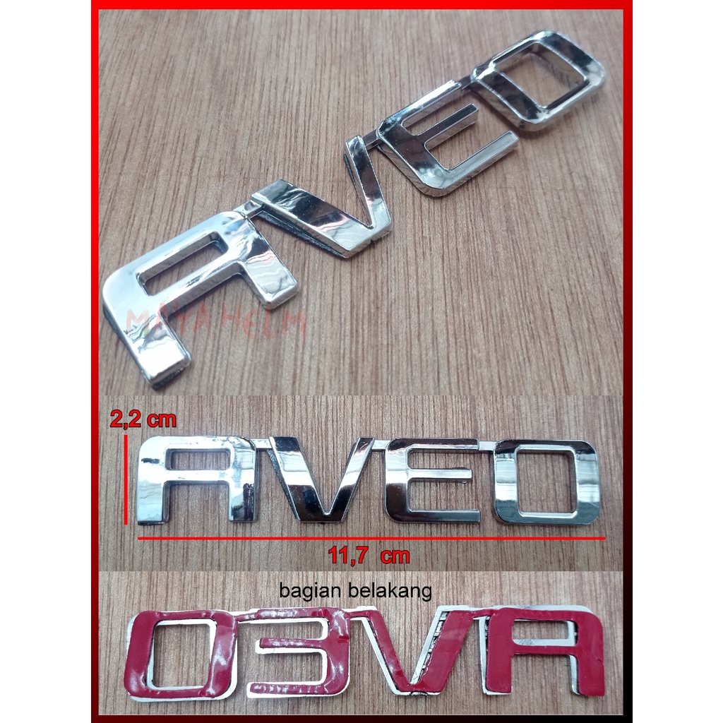 Jual Emblem Logo Mobil Tulisan Chevrolet Aveo Chrome | Shopee Indonesia