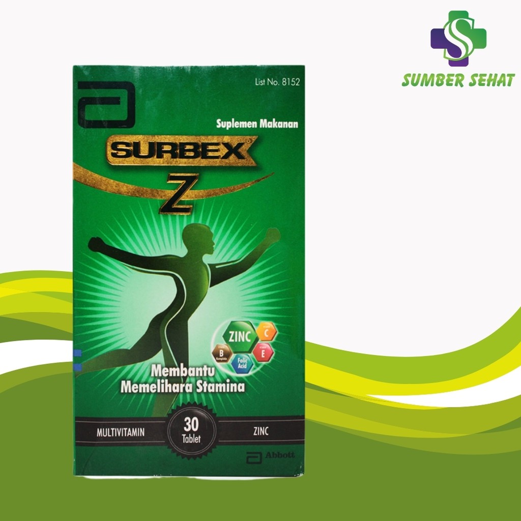 Jual SURBEX Z BOX 30 TABLET | Shopee Indonesia