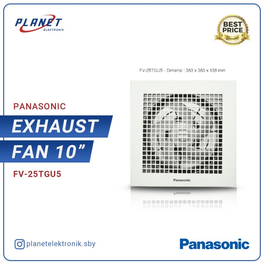 Jual Kipas Angin Ceiling Plafon FV-25TGU5 / Exhaust Fan Panasonic ...